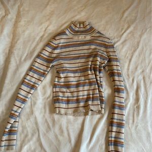 striped 90s turtleneck